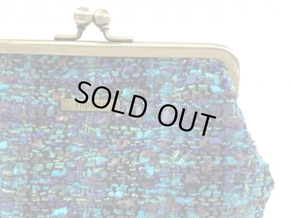 画像4: 深いブルーツイードのクラッチ１２ (4)