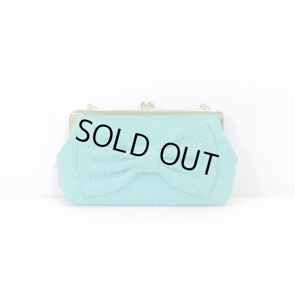 画像2: ターコイズグリーンのヴァンクラッチ　 (2)