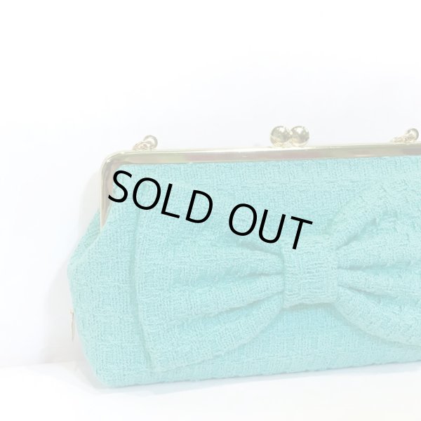 画像3: ターコイズグリーンのヴァンクラッチ　 (3)