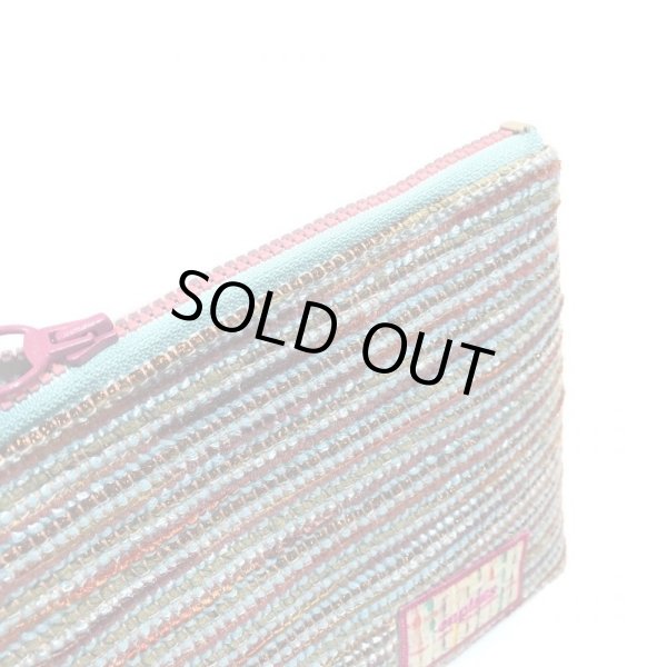 画像6: 水色ブラウンのマルチナポーチ (6)