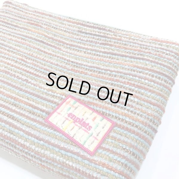 画像3: 水色ブラウンのマルチナポーチ (3)