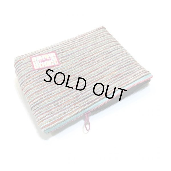 画像4: 水色ブラウンのマルチナポーチ (4)