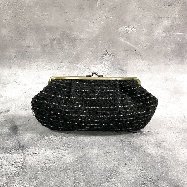 画像2: 黒いパーティークラッチ (2)