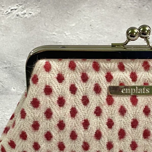 画像4: 水玉のツイードクラッチ18 (4)