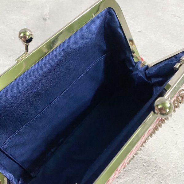 画像8: 水玉のツイードクラッチ18 (8)