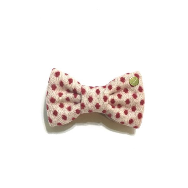 画像2: 水玉ツイードのバナナクリップ  Lサイズ (2)