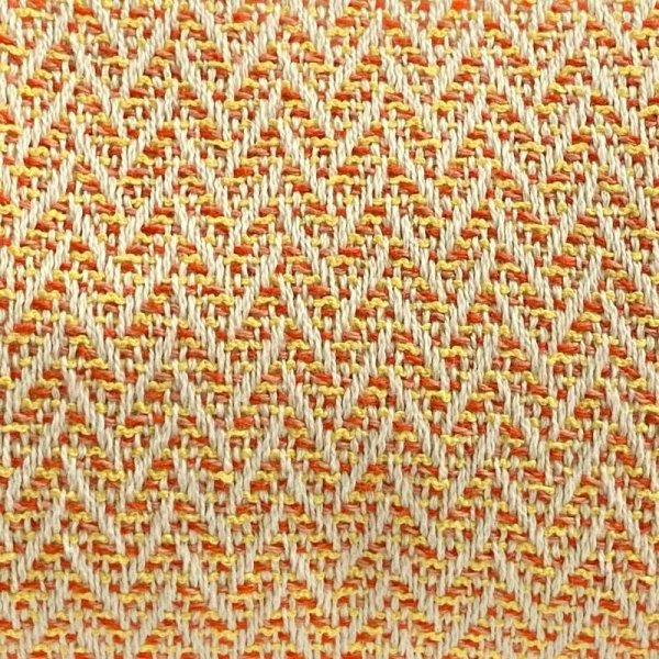 画像4: オレンジのツイードクラッチ18★リボン付 (4)