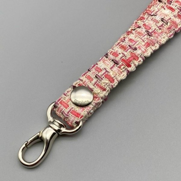 画像3: ピンクベージュのネックストラップ（フォンタブ付） (3)